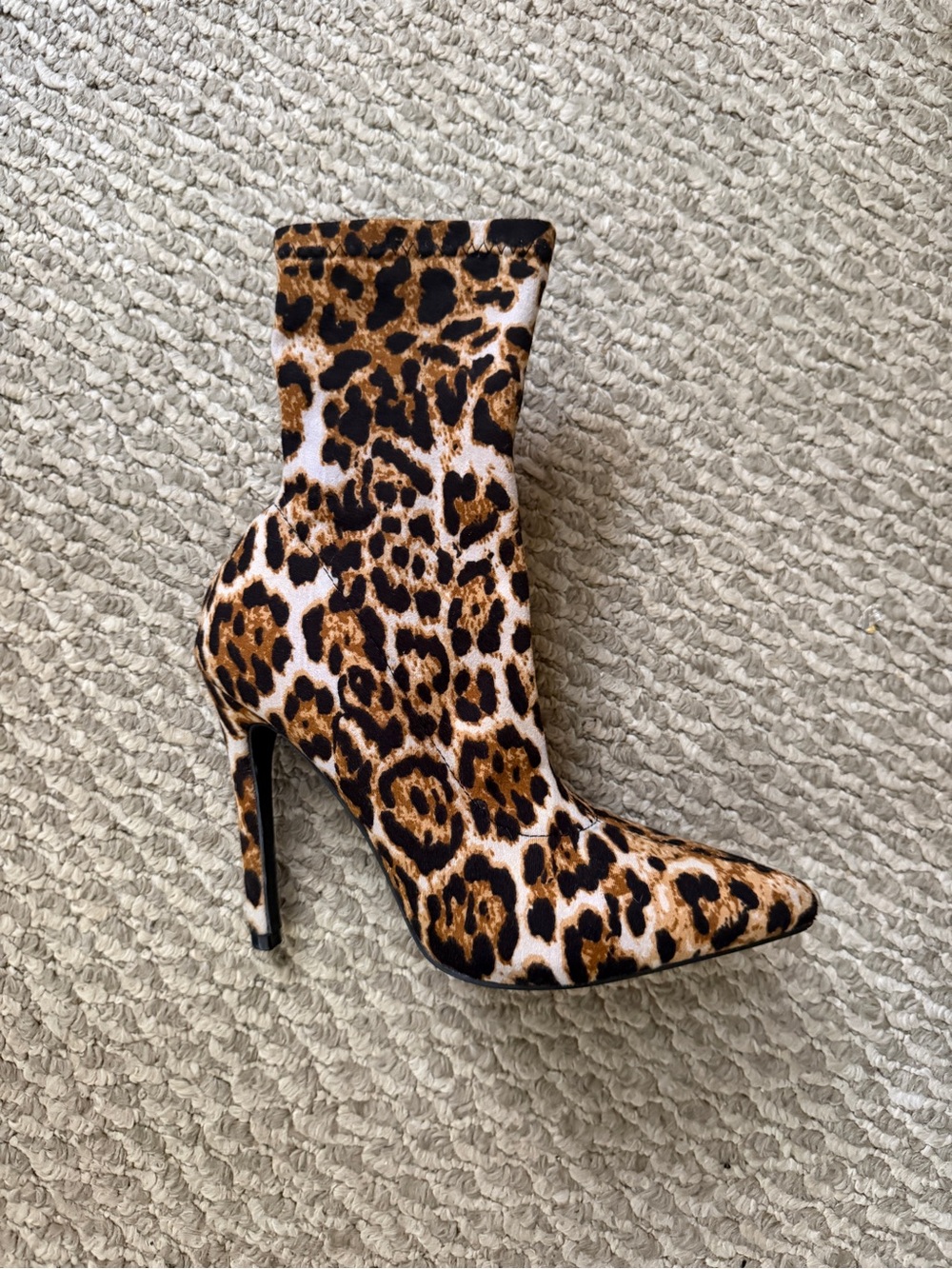 Leopard/ Cheetah Print Stiletto Booties